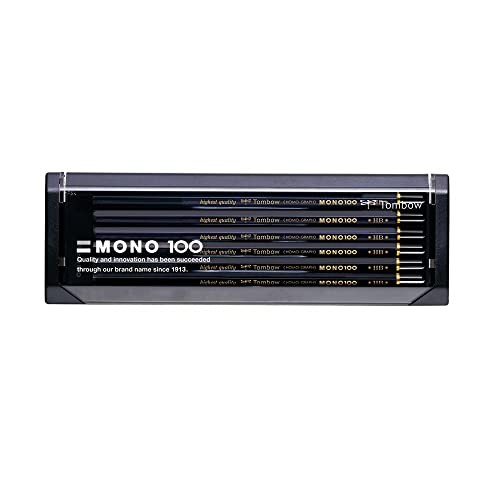 Tombow MONO 100 Premium Drawing Pencils HB 12pcs High Density