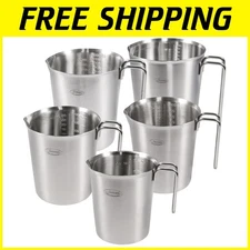 Stainless Steel Measuring Cup Set - Dishwasher Safe