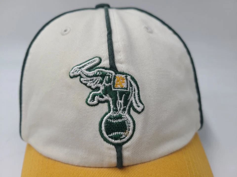 Oakland Athletics A's Stomper Logo Gemelos Empresarial Franquicia Ajustada M Gorra Gorra Foto 4 de 4