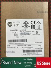 New Allen Bradley 25B-D4P0N114 /A Powerflex 525 AC Drive 2HP Surplus SEALED
