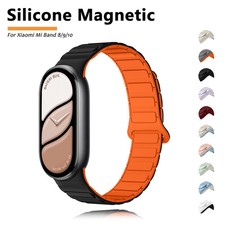 Silicone Sport Band for Xiaomi Watch 10/9/8 Magnetic Strap Smartwatch Bracelet