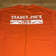 Trader Joe's Orange Crew Logo Graphic T-Shirt Men s L Short Sleeve Merch