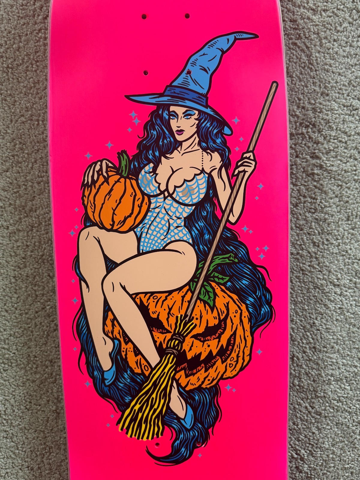 1/10 Dayglo Pink Hand Screened Halloween