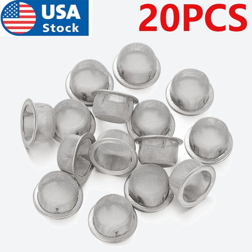 Stainless Steel Metal Filter Screen Tobacco Smoking Pipe Mesh Concave Bowl  20PCS