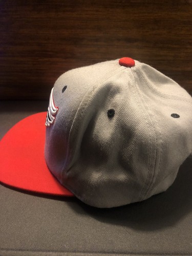 Mitchell & Ness Vintage Hockey Retro Detroit Red Wings Gray Red Snapback Hat - Picture 6 of 16