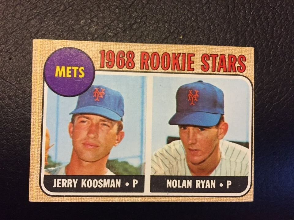 1968 NOLAN RYAN Topps Rookie RC #177 Card( Signature deliver