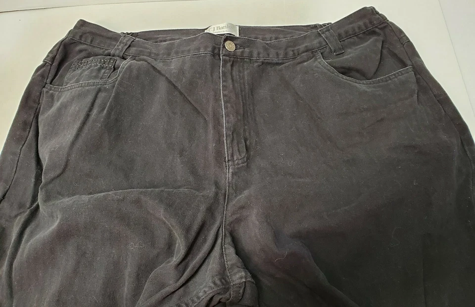 JEANS NEGROS TEXTERED C J BANKS TALLA GRANDE 22W ENTREPIERNA 29" Foto 2 de 4