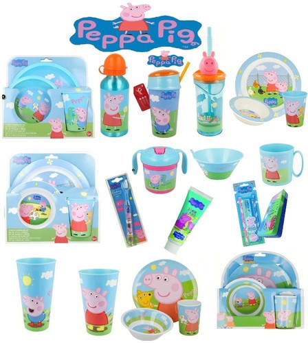 Peppa Pig World-15 Character Items Breakfast Sets,3D Tumblers,Bottle & Many More - 第 1/29 張圖片