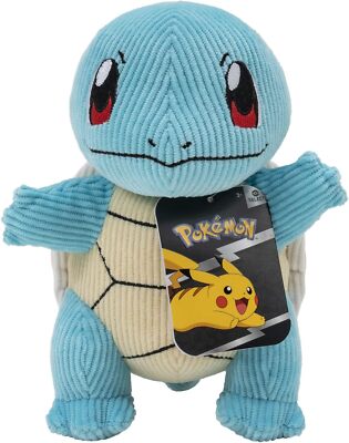 Pokmon SELECT CORDUROY SQUIRTLE PLUSH - 8-Inch - Unique Fabric - Authentic Deta