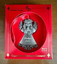 1995 Collectible Christmas Ornament, By Gloria Duchin Inc., Pewter, USA