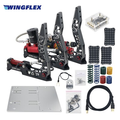 Simagic SIM Pedals Direct Drive for Alpha Mini Steering Wheel w/Throttle Sensor