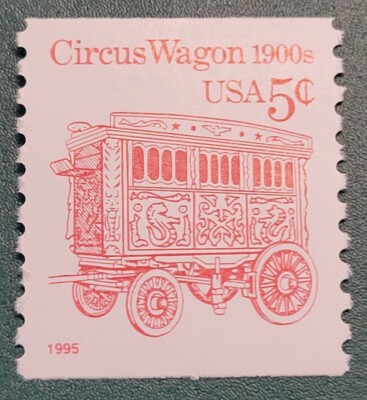 Scott #2452D Circus Wagon 1900s 5 Cent 1995 MNH U.S. Postage Stamp
