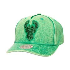 MENS MITCHELL & NESS NBA WASHED OUT TONAL PRO SNAPBACK BUCKS - GREEN