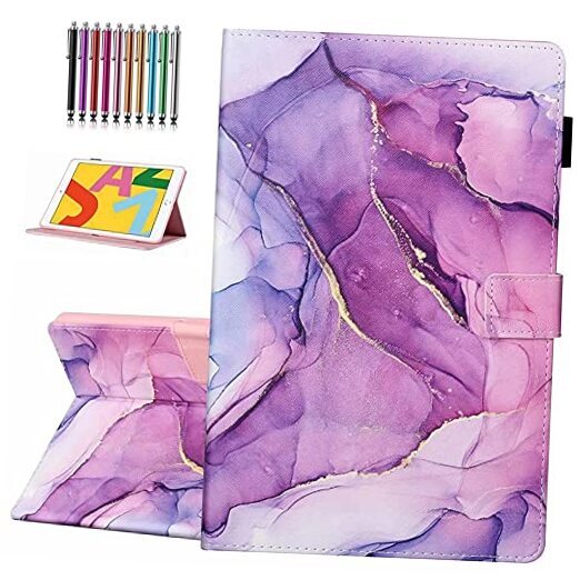 Durable 10.2 Inch iPad Case for 7th/8th/9th Gen (2019-2021) in Purple