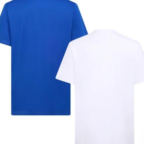 Boy's Adidas 2 Pack Active Tee Shirts Size Large 14 - 16 Blue and White - Picture 2 of 11