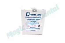 Prime-Dent Permanent Dental Glass Ionomer Luting Cement Kit for Crowns #010-020