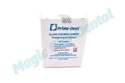 #ad Prime Dent Permanent Dental Glass Ionomer Luting Cement Kit for Crowns #010 020 $20.95