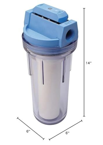 Culligan HF 360A Whole House Water Filter System with Clear Housing 75 Inch