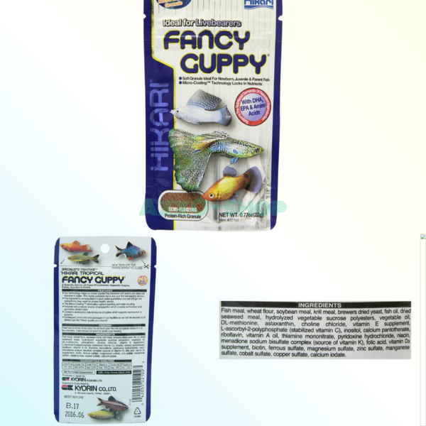 hikari usa tropical fancy guppy