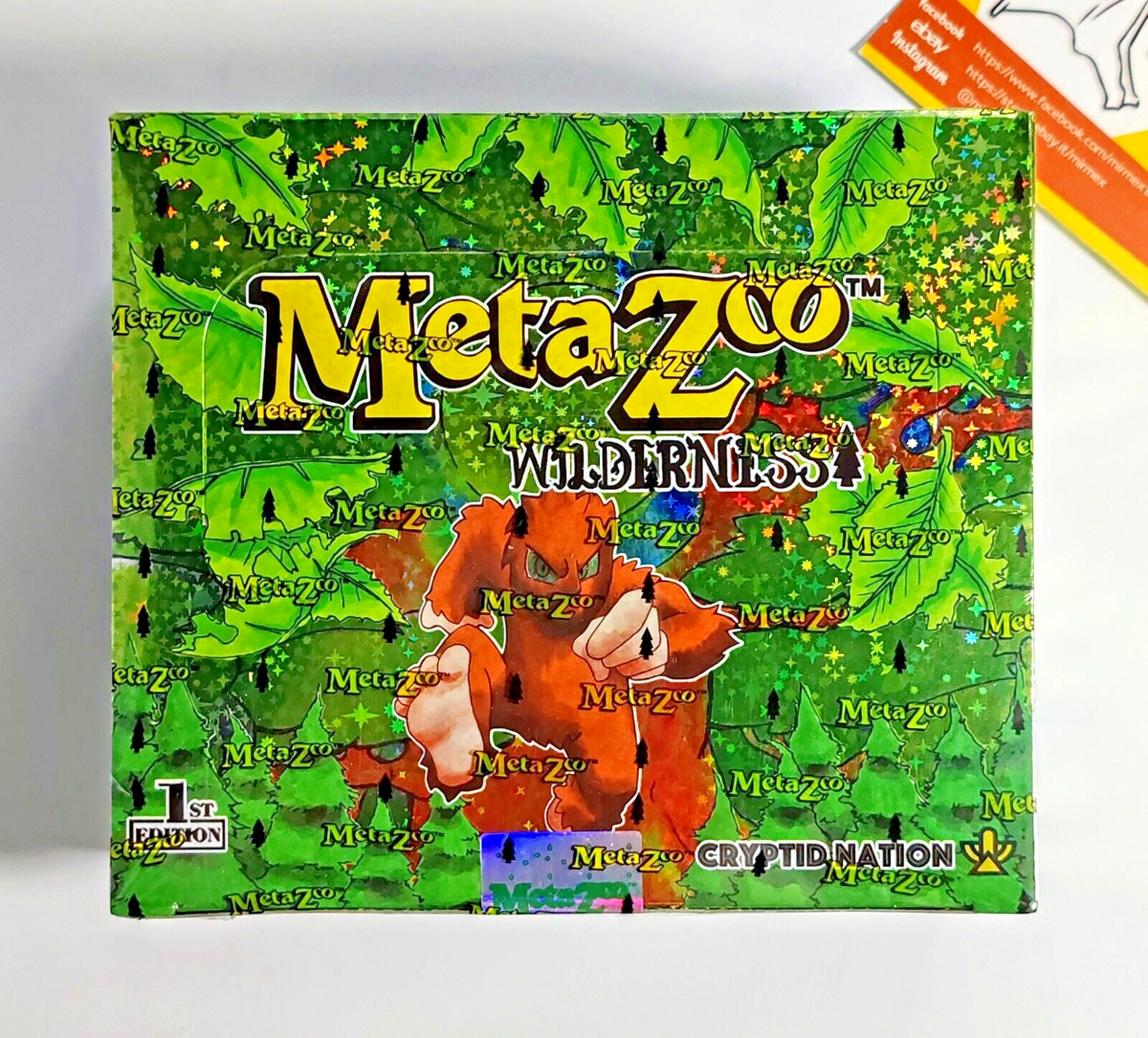 Metazoo Cryptid Nation Booster Box Wilderness 1st Edition Sealed 2022  English