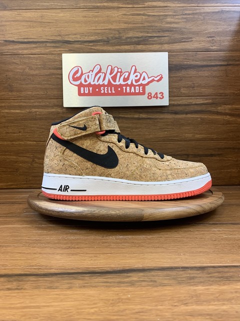Size 9 - Nike Air Force 1 Mid Cork Brown 2015 for sale online | eBay