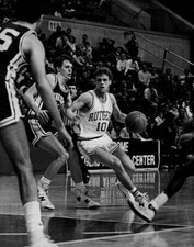 Rick Dadika Rutgers Scarlet Knights drives 1986 in Piscataway, New- Old Photo