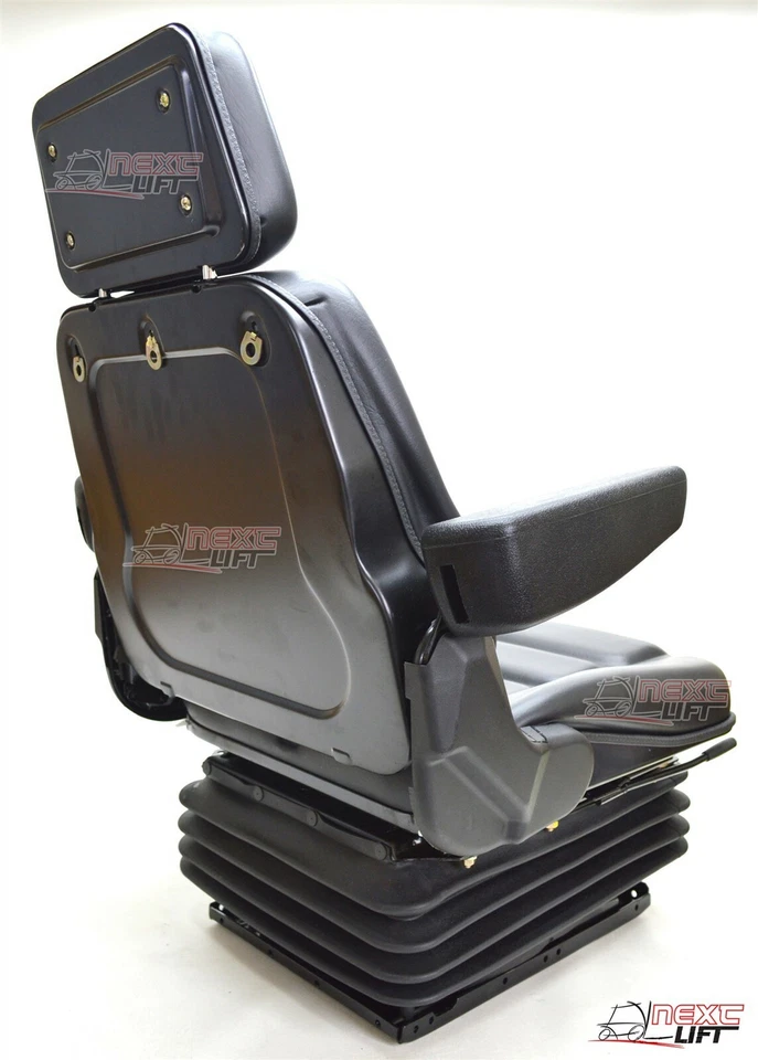 NEW SUSPENSION SEAT WITH ARMREST FITS EXCAVATOR FORKLIFT DOZER LOADER TRACTOR - Image 3 of 4