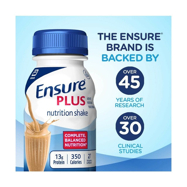 Ensure Plus Butter Pecan Nutrition Shake 8 FL Oz 6 Count (pack of 4