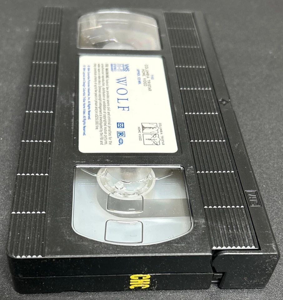 Wolf 71153 Horror VHS Tape Jack Nicholson, Michelle Pfeiffer James Spader (1994) - Image 4 of 4