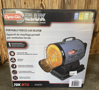 Dyna-Glo SF70DGD Kerosene Forced Air Heater, 70,000 BTU, 1,750 Sq Ft Heat  Area 872076002918 | eBay