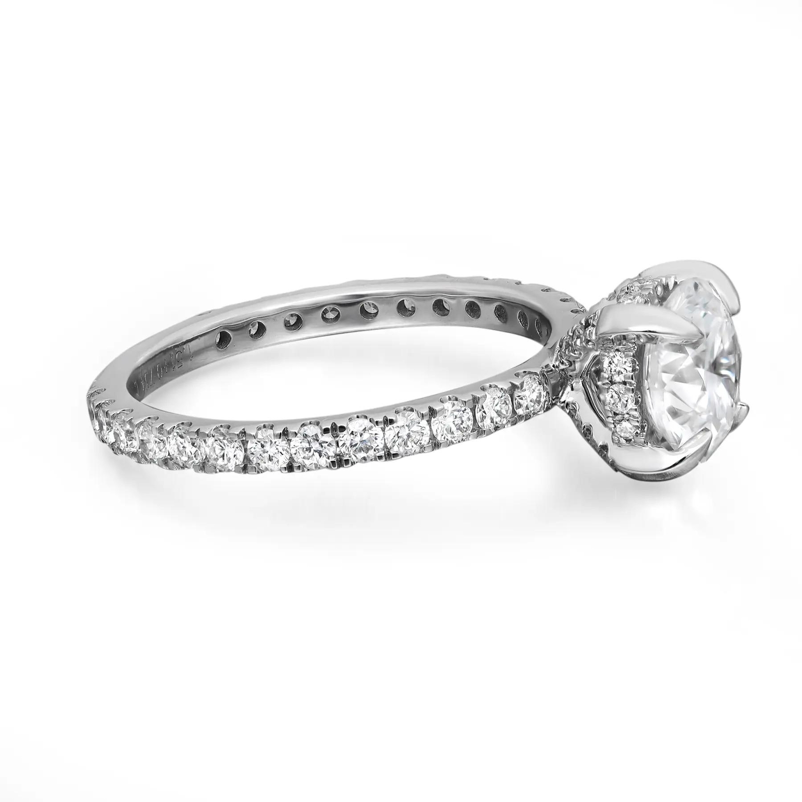 2nd image of Rachel Koen 043093 Engagement Ring with Diamonds, New condition