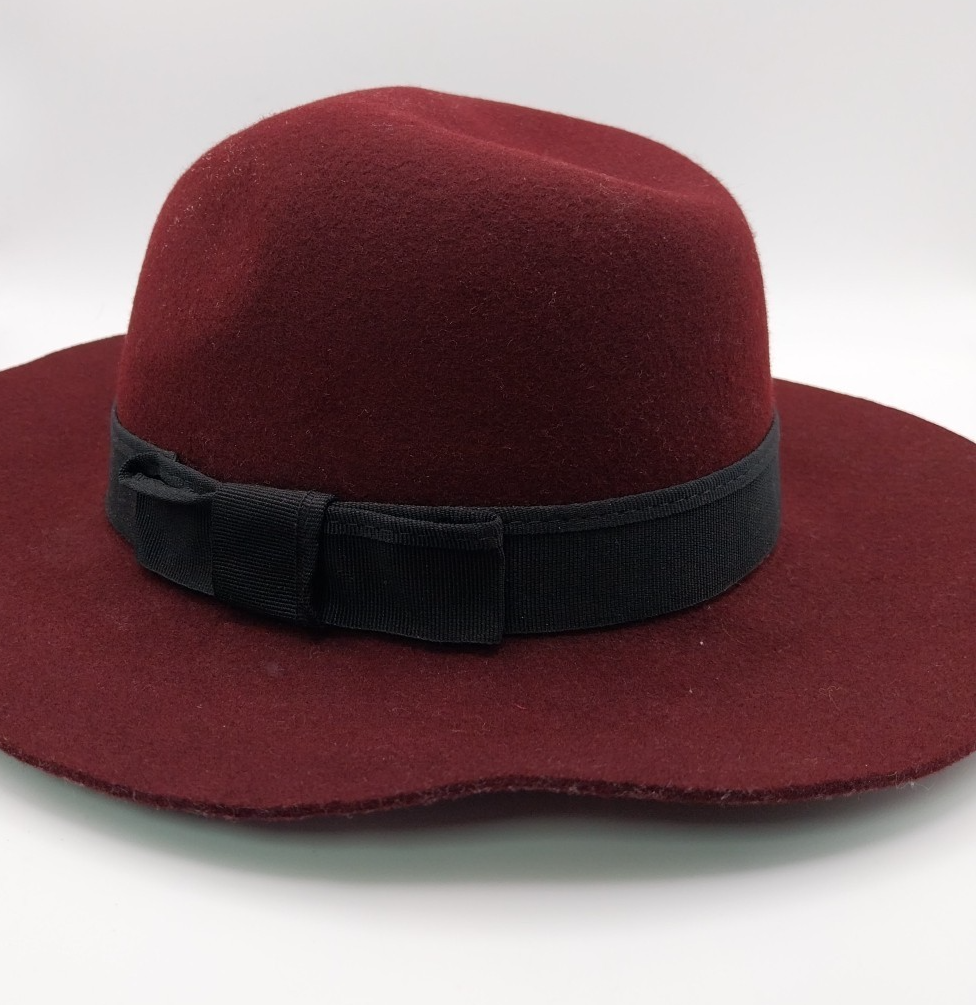 Christys' London Wool Felt Bowler Hat (Burgundy) UK
