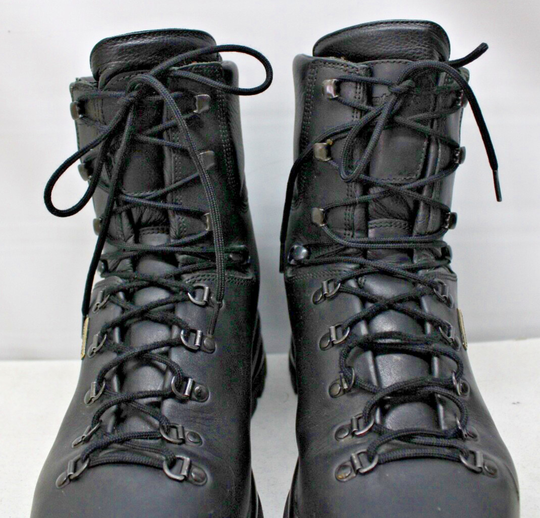 KENETREK HARD TACTICAL BOOTS  BLACK LEATHER WORK BOOTS  420-HK  MEN'S 12 M