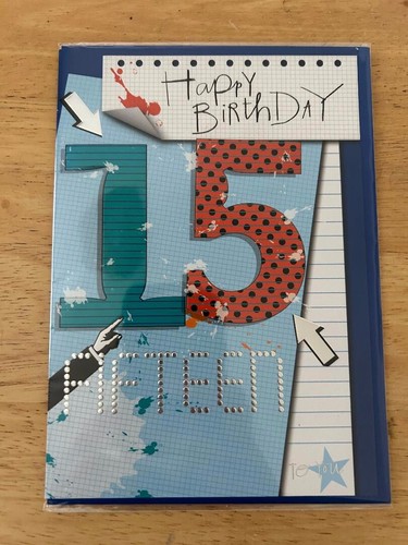 15 YEAR OLD BIRTHDAY CARD - 8 DESIGNS TO CHOOSE FROM - SEE OTHER LISTINGS - Picture 21 of 22