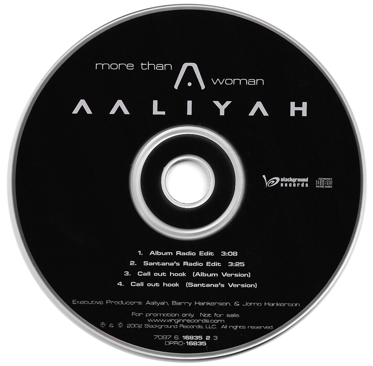Aaliyah MORE THAN A WOMAN (Promo CD Single) (2002) RARE | eBay