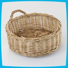 Deko Picknick Shopping Ostern Aufbewahrung braun hell Weidenkorb mit Henkel