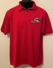 FLW Official POLO SHIRT Outdoors Bass Fishing SHORT-SLEEVE Sewn Logo NWOT M, XL