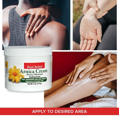 Crema all'arnica, crema antidolorifica naturale, lenitiva, non grassa e non profumata,... - Foto 5 di 6