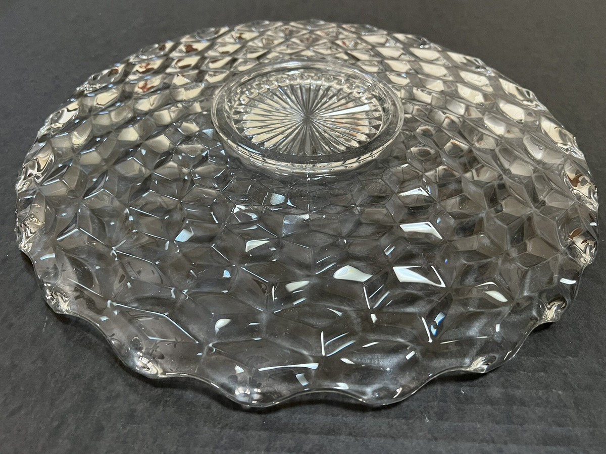 American Fostoria Square Cake Fostoria Cake Plate Vintage Fostoria