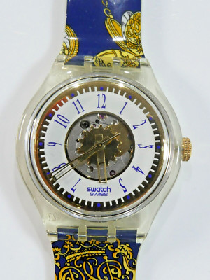 Superb 1993 Swatch Automatik Uhr SAK106 ST PETER'S GATE, NEW UNGETRAGEN BOX PAPERS