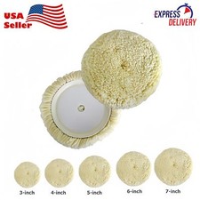 3-7 Wool Buffing Pads Hook Loop Compound Cutting Pad Polishing Pad For Car Boat