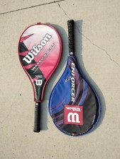 Lot of 2 Wilson Tennis Racquets. Wilson Enforcer 27 4 3/8. Wilson Matchpoint...