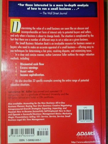 GIFT LIKE NEW Small Business Valuation Book: Easy Techniques That Will Help You - 第 2/2 張圖片