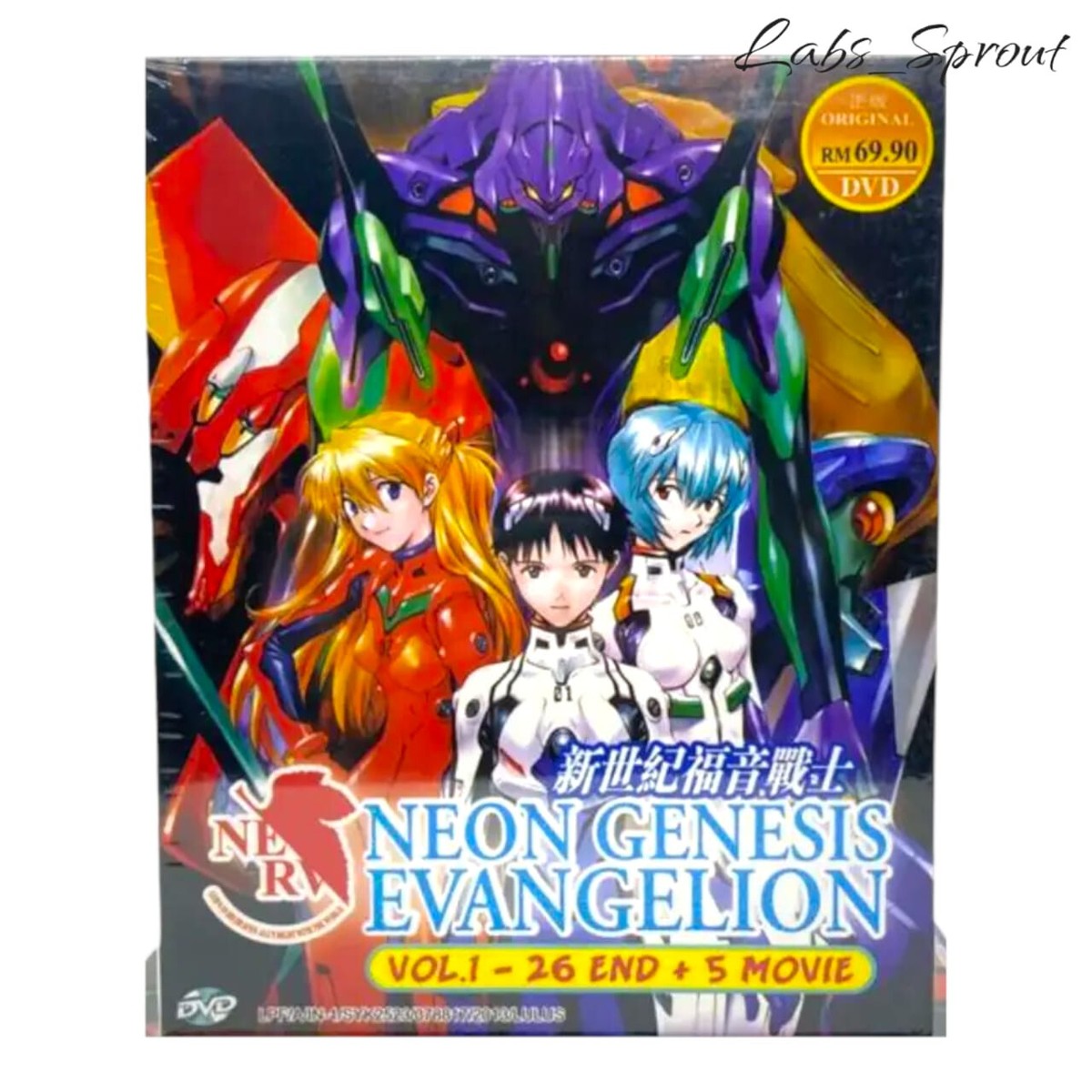 Neon Genesis Evangelion DVD Anime Vol 1 to 26 End 5 Movie Japan