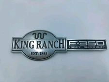 03-07 Ford F350 F-350 King Ranch Super Duty Fender Badge Plate RH Right *Blem*