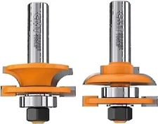 CMT 891.502.11 2-Piece Rail & Stile Bit Set, 1/2-Inch Shank 1-3/4-Inch