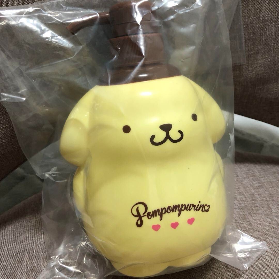Sanrio Pompompurin Soap Dispenser 680ml Pump Empty Bottle Ichiban