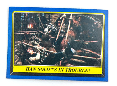 Han Solo's in Trouble #195 Topps 1983 Star Wars Return of the Jedi Trading Card