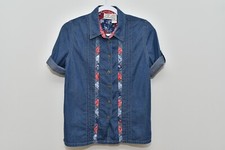 KORET CITY BLUES Vintage Denim Blue Jean Jacket Top Shirt Petites Size Medium