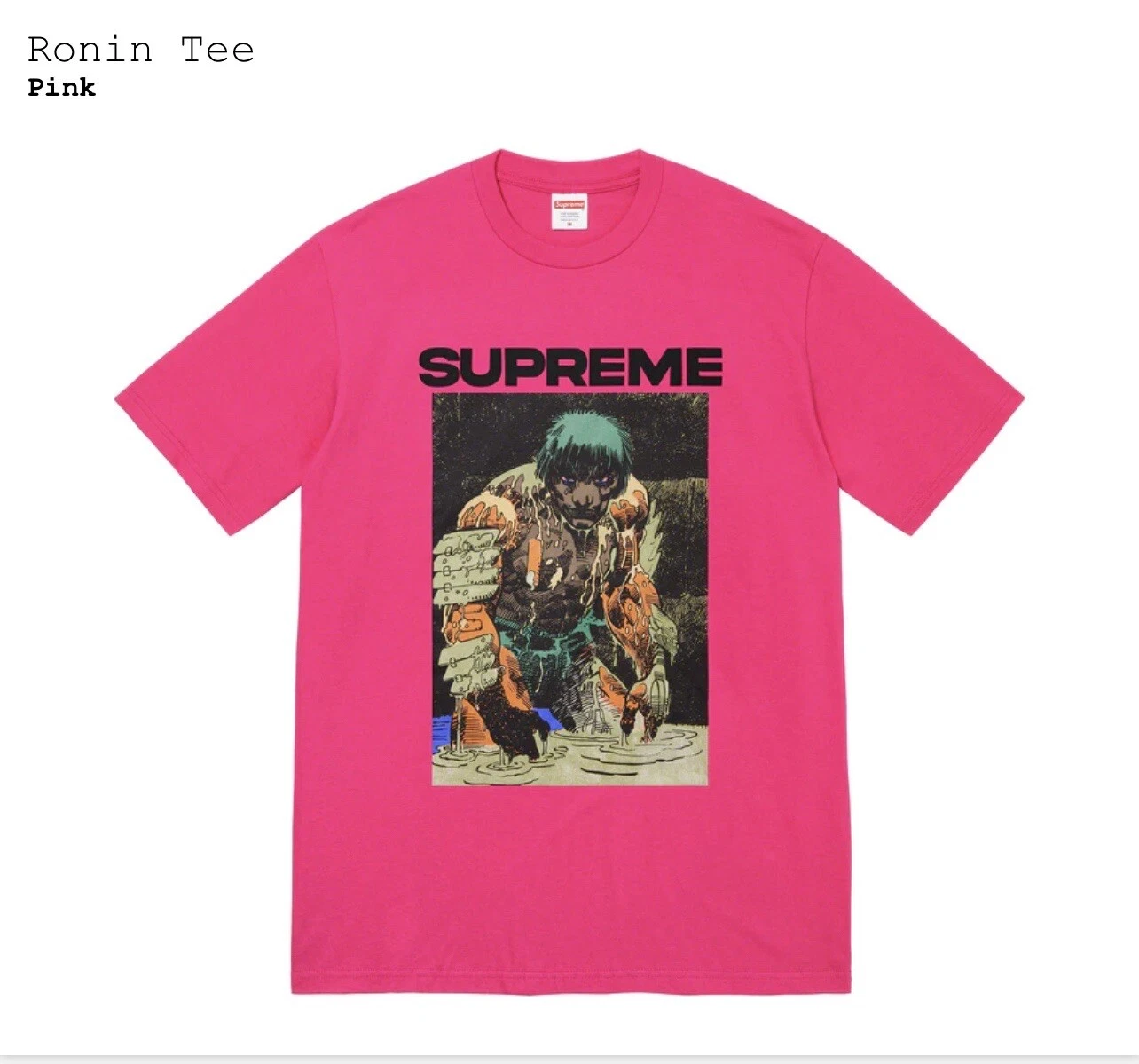 Tee Supreme Ronin rose XL